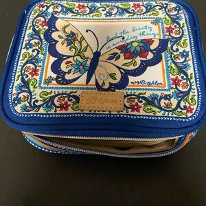 Brighton Blue and Multicolor Butterfly Cosmetic Case